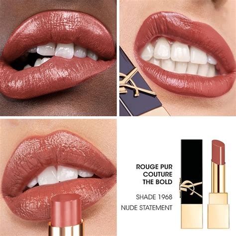 YSL 1968 Nude Statement Bold High Pigment Lipstick 